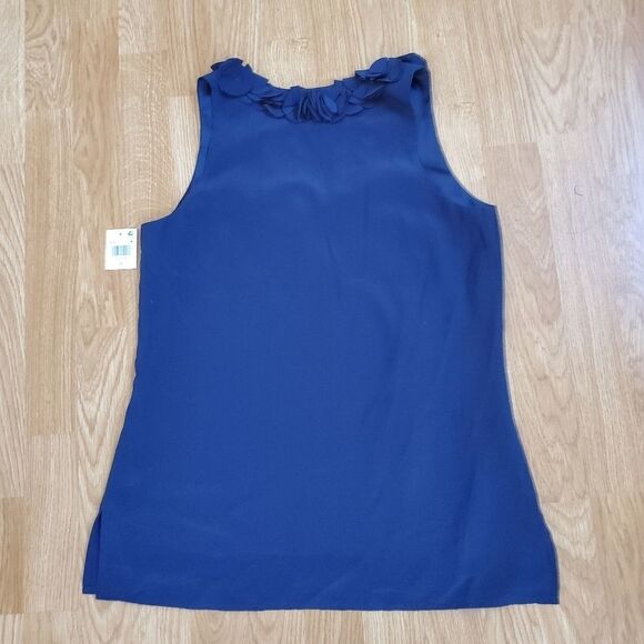 Trina Turk Ruffle-Neck Tank Top - Picture 5 of 11